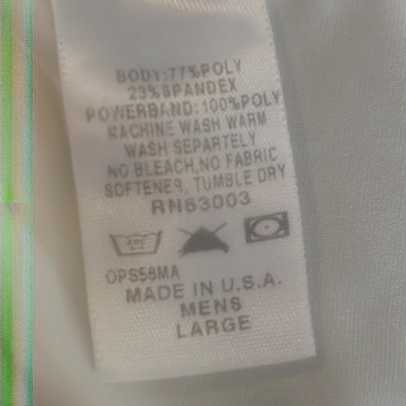 OPEDIX Men's White Compression Posture Crew Short Sleeve Shirt Men's Size L - Picture 8 of 8